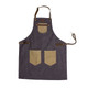 Apron BBQ style Canvas (16oz) with leather straps