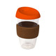 coffee cup / Mug 16oz/535ml Plastic Karma Kup with Cork Band Silicon Lid Reusable  Eco Friendly