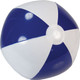 A blue and white inflatable beach ball, 40cm in size, featuring a simple design and a glossy finish.