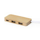 USB HUB 2 usb ports and type C port made from Bamboo NORMAN