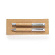 Pen set ball and roller ball made from cork and metal in CORK gift box SET ODEGOR