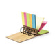 Sticky Notepad set with  Bamboo cover - Spiral  bound