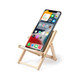 PHONE HOLDER desk in the shape of a beach chair . Made from wood and ctoon MEDRUS