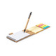 Note book pocket size with pen and sticky notes - converts to phone holder Recycled cardboard