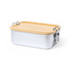 Lunch Box stainless steel with bamboo lid