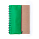 Notebook with pencile case - Ring bound with recycled cardboard cover , ruler and pen