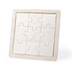 Puzzle wooden jigsaw 9 piece 14.6 x 14.6 x 0.5 cm Sutrox