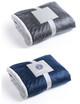 Blanket combination of fleece and sherpa materials 380gsm 160cm x 125cm
