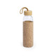 Drink bottle Glass Bamboo cap with natural cork cover 500ml