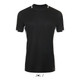 T shirt V neck 100% breathable polyester CLASSICO ADULTS' CONTRAST