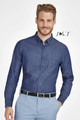 Shirt - Mens Long sleeve DENIM SHIRT barry