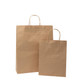 A medium-sized paper bag in brown, featuring twine handles and a minimalistic design.