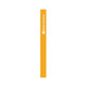 A yellow branded carpenter pencil featuring a logo on its side. Designed for writing and drawing.