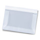 A clear reusable pouch with a zip seal at the top, suitable for various storage needs.