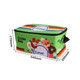 A green sublimation shoulder cooler bag with colourful graphics and a logo, featuring dimensions of 340mm x 200mm x 170mm.