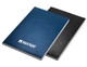 A Zenith A5 notebook set featuring a navy blue and black cover, with branding on the front of the blue notebook.
