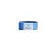 A blue stretchy wristband featuring a logo. It has a smooth texture and is designed for events.