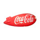An inflatable red blimp featuring a white Coca-Cola logo, suitable for exhibitions and events.