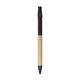 A Kraft paper ball pen with a black clip and tip. The body has a natural brown paper finish.
