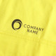 A bright yellow unisex long-sleeve shirt with reflective details and a logo. Suitable for high-visibility workwear.