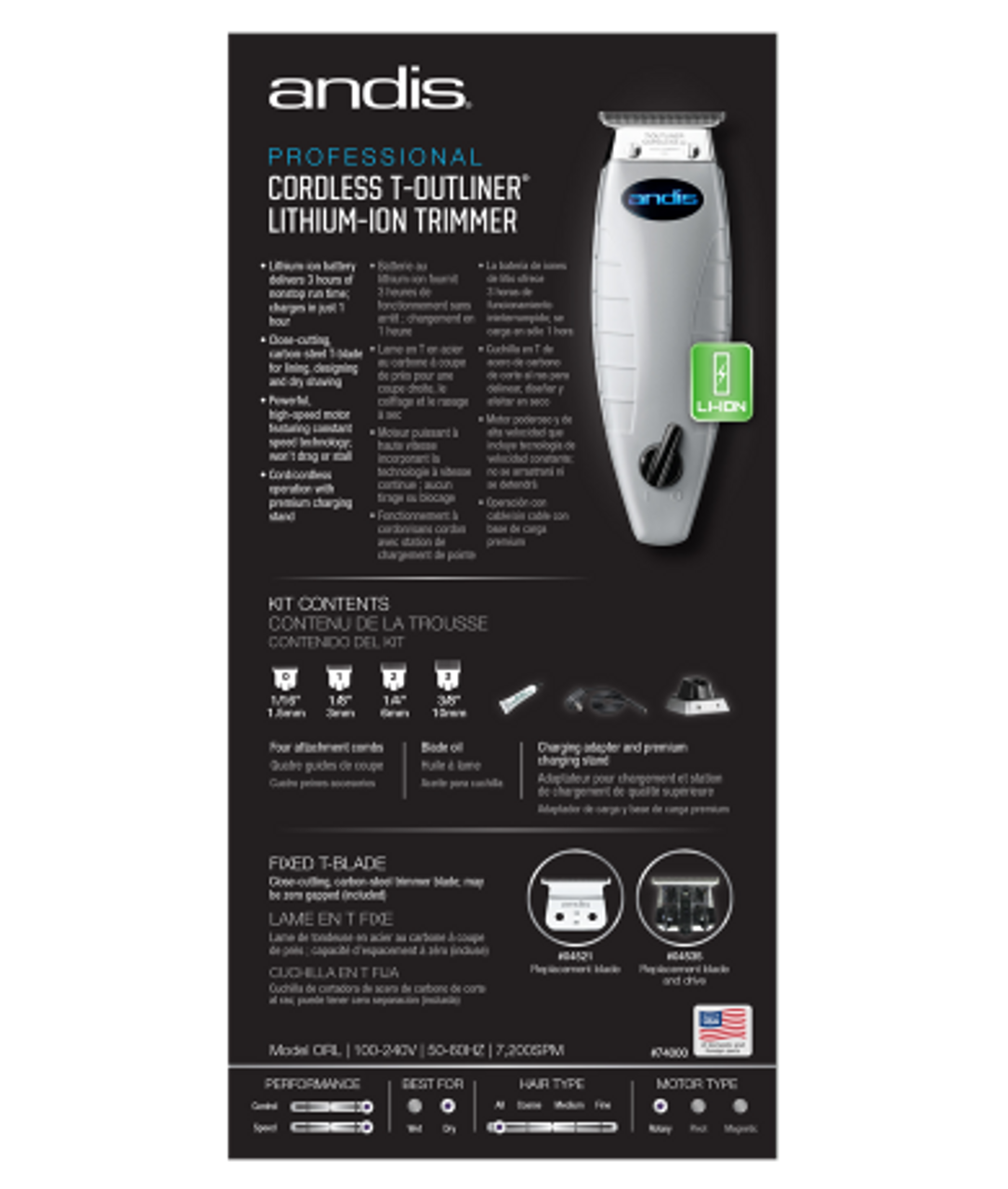 andis clippers cordless t outliner