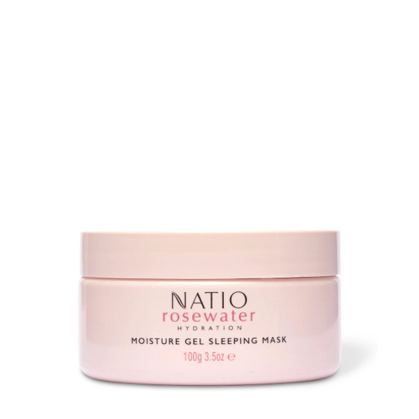 Natio Rosewater Hydration Moisture Gel Sleeping Mask 100g