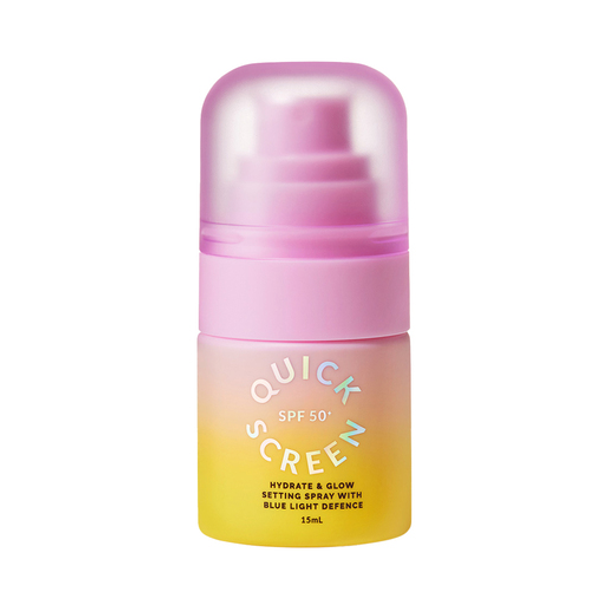 The Quick Screen SPF50+ Hydrate & Glow Setting Spray 15ml