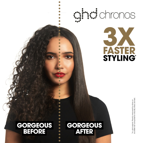 ghd Chronos Ultra-Fast HD Hair Straightener - White