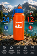 UWHARRIE 32 OZ EXFIL DOUBLE WALL VACUUM INSULATED WATER BOTTLE