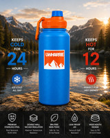 UWHARRIE 32 OZ EXFIL DOUBLE WALL VACUUM INSULATED WATER BOTTLE