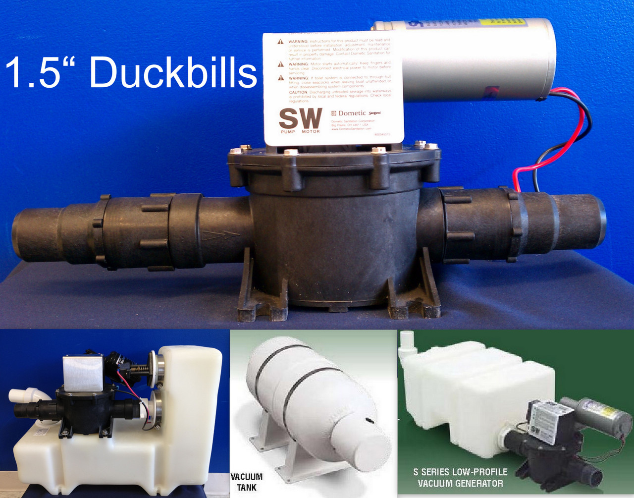 VacuFlush Pump Repair Kit, S Pump: Bellows, 1.5