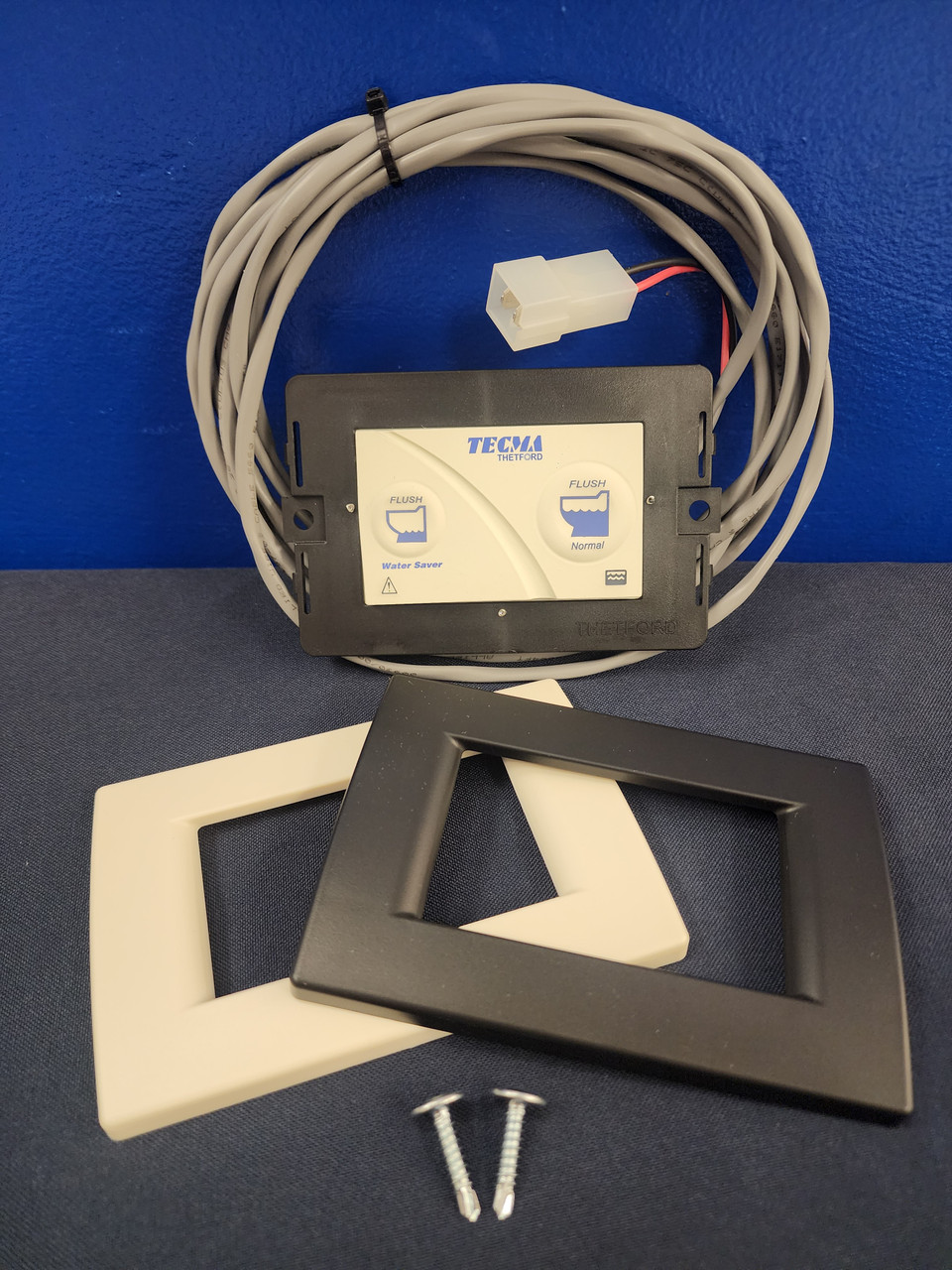 浄水器・整水器 TMC Panel Switch-Flush Control Plus Tecma Silence RV Flush Panel, 2-button - Marine Sanitation & Supply