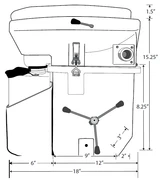 Nature's Head Composting Toilet, The Weekender NH-Toilet-Weekender Nature's Head