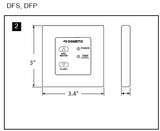 Dometic Flush Switch, Gray