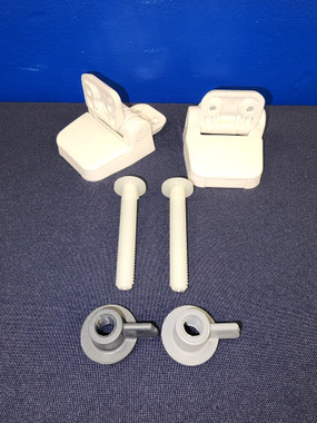 Seat Hinge Set, Large, Standard Close -WHITE ONLY