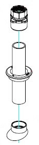 VHT Diptube with Swivel Nut