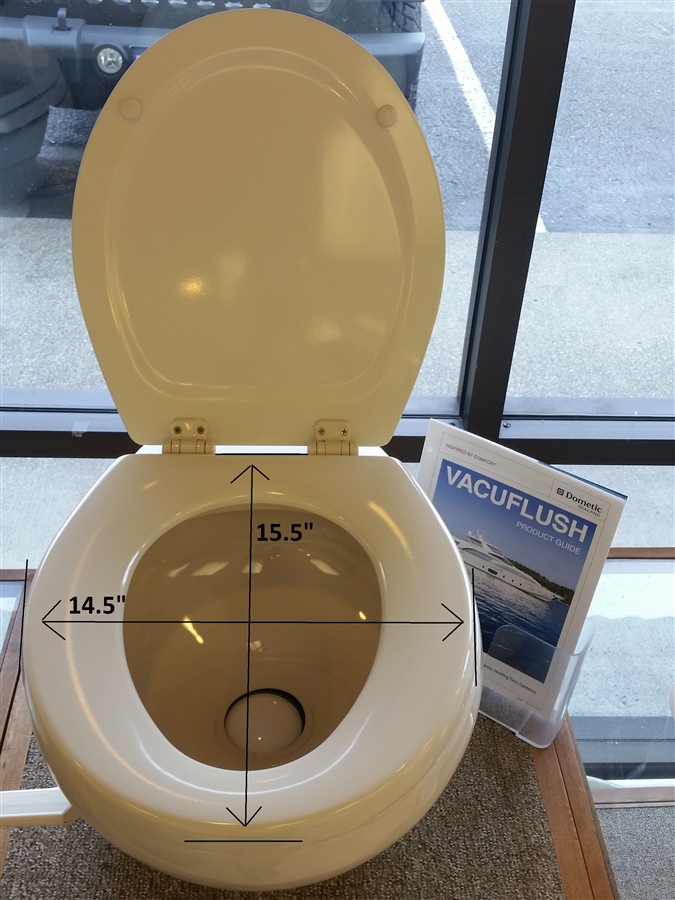 VacuFlush/Gravity Seat & Lid, Oblong Marine Sanitation & Supply
