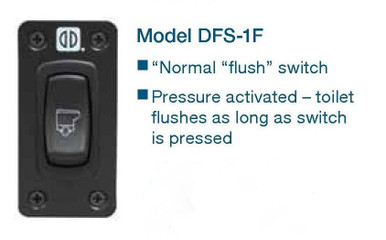 DFS-1F -Single Rocker Switch - Marine Sanitation & Supply