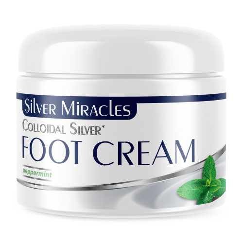 Silver Miracles Colloidal Silver Foot Cream – 2 oz