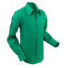 Chenaski Mens Basic Teal Green Retro Shirt With Large Collar
