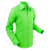 Chenaski Mens Basic Light Green Retro Shirt With Large Collar