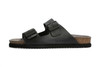 Mephisto Mens Nerio Black Cork Sandals With Soft-Air Cushion Soles