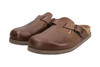 Mephisto Mens Nathan Dark Brown Cork Mules With Soft-Air Cushion Soles