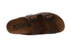 Mephisto Mens Nerio Dark Brown Cork Sandals With Soft-Air Cushion Soles