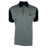 Trojan Clothing Mens Navy Retro Short Sleeve Houndstooth Polo Shirt