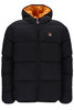 Fila Men's Harry Heavily Padded Hooded Puffer Jacket With Yam Colour Lining