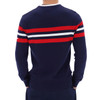 Fila Mens Siro Knitted Crew Navy/Red/White Striped Sweatshirt
