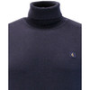 Gabicci Vintage Roll Neck Jumper Ricardo Fine Gauge Cotton Mix Black