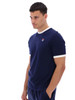 Fila T-Shirt Marconi Men's Crew Navy/Cream Ringer Retro Tennis With Fila Logo