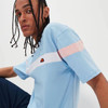 Ellesse Mens Caserio Light Blue Panel T-Shirt